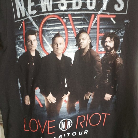 Newsboys 2016 Love Riot Tour Shirt - Picture 1 of 4